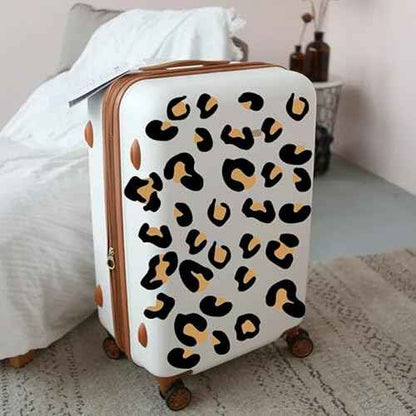12 Sheets 348 Pcs Leopard Print Wall Decals - Cheetah Print Wallpaper for Bedroom, Living Room, Classroom Decoration