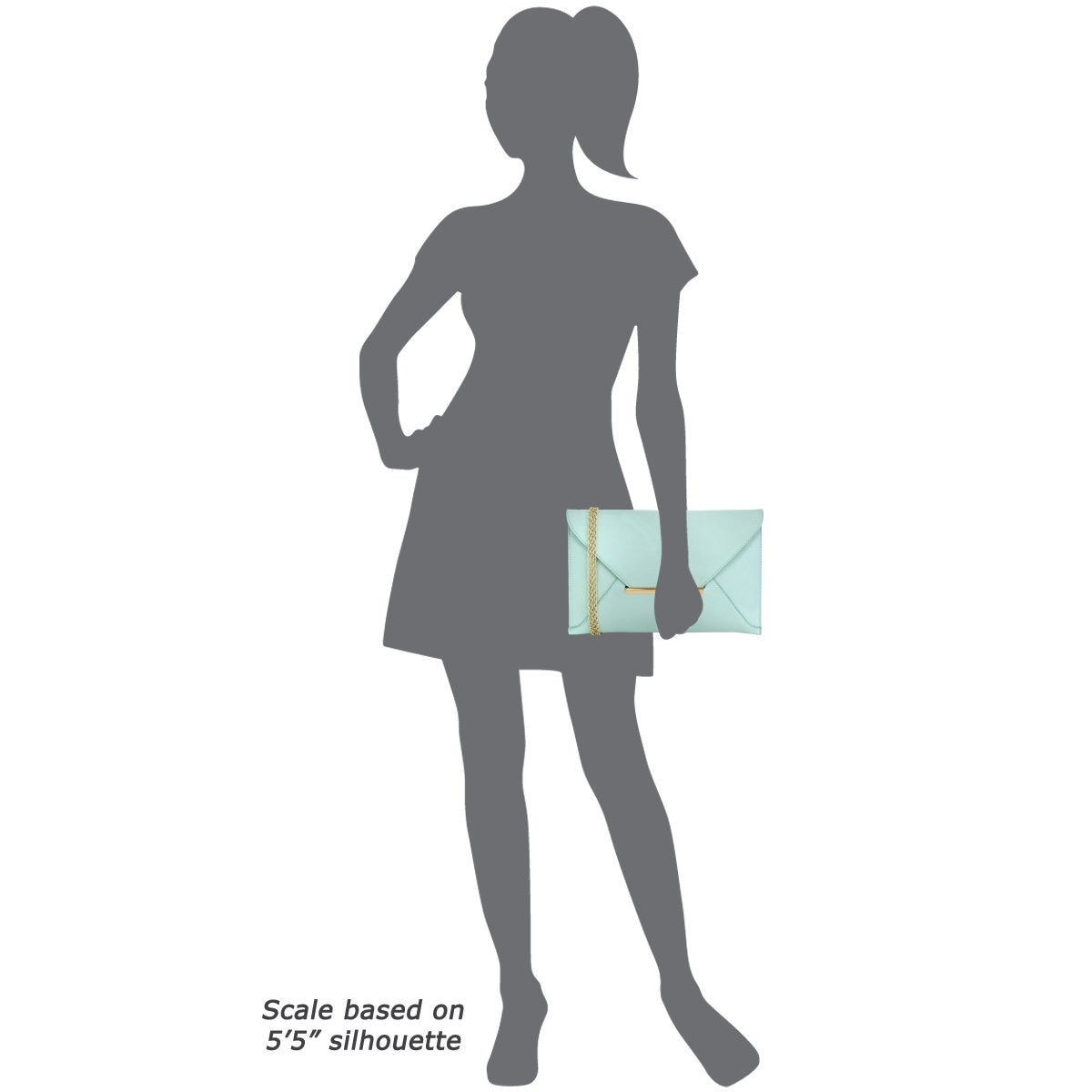JNB Faux Patent Leather Envelope Candy Clutch Bag with Gold Hardware Zippered Pocket,Taupe