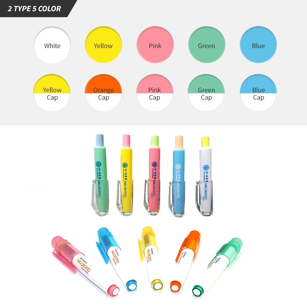 Hagoromo Chalk Holder with Magnet Attached [Green Cap and Chalk]