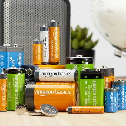 Amazon Basics 6-Pack LR44 Alkaline Button Coin Cell Battery, 1.5 Volt, Long Lasting Power, Mercury-Free