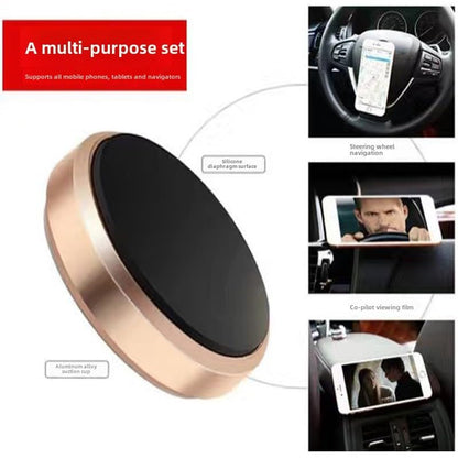 Universal Magnetic Car Mount,Stick On Mount Dashboard Magnetic Phone Holder-Black