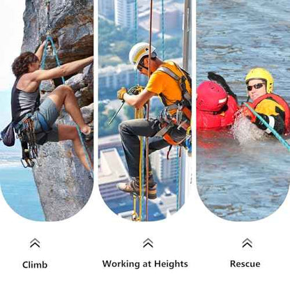 Arborist Rigging Rope - Blue 1/2 in x 150 Ft Static Bull Rope for Climbing Tree Felling Pulling Various Outdoor Applications Construction Swing Sailing