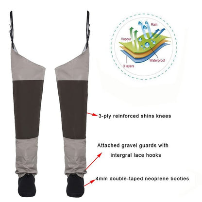 Kylebooker Breathable Stockingfoot Hip Waders(XXL)