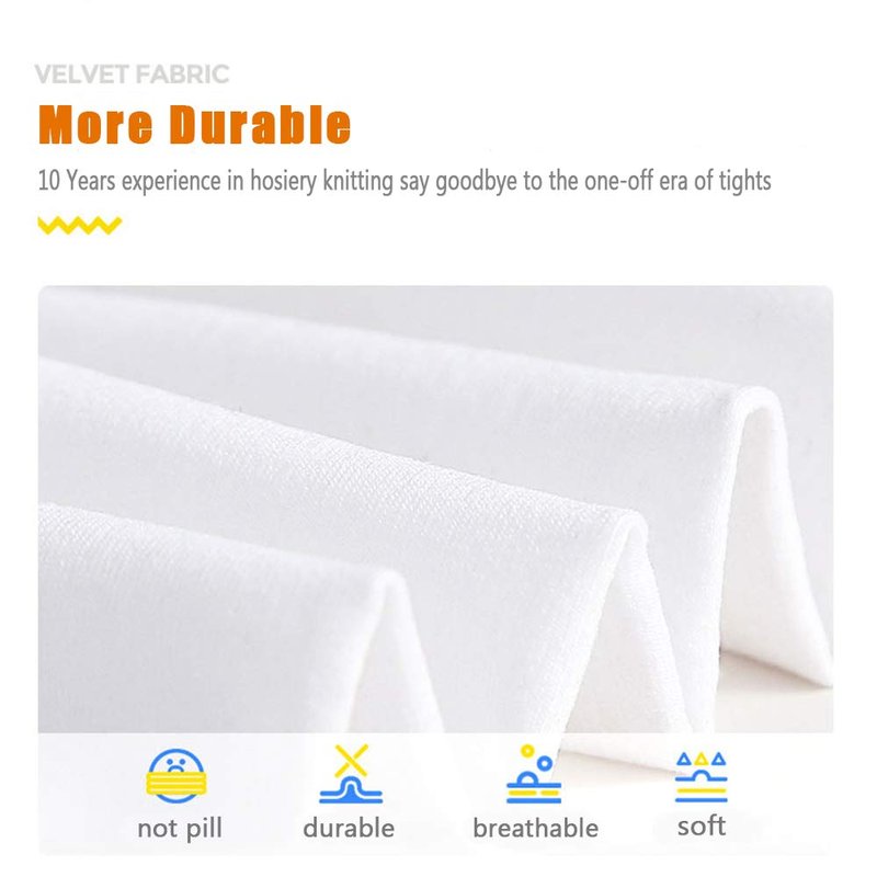 DIPUG Girls White Tights Toddler Dance Footed Kids Ballet School Uniform Opaque Stockings 2t 3t