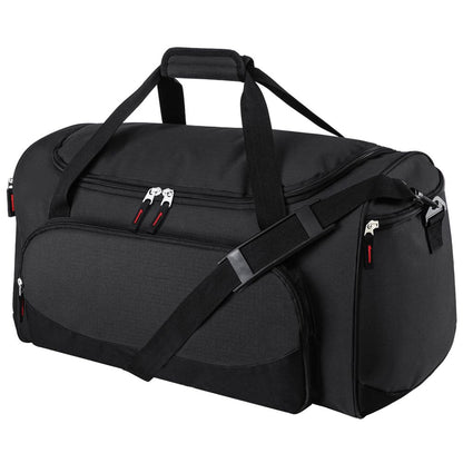 Uarition Gym Bag for Men - 55L Black Durable Large Duffle Bag for Travel, Workout, Fitness & Sport