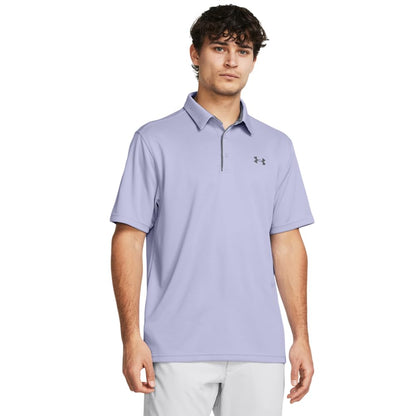 Under Armour Men's Tech Golf Polo, (539) Celeste / / Pitch Gray, Large
