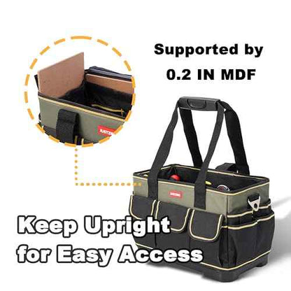 Tote Bag Organizer - 15 Inch Electrical & HVAC Tool Caddy, Tool Bags for Electricians & Maintenance Professionals