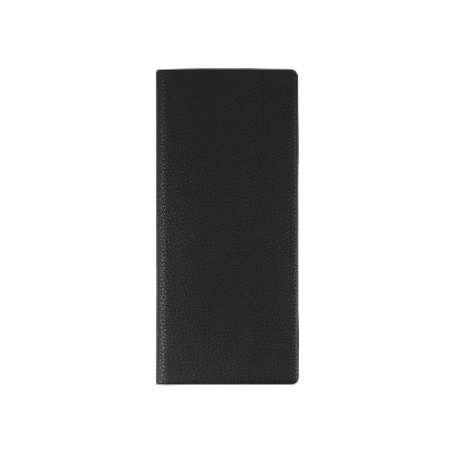 Fenice Long Classic Cover Holder Wallet Case for Travel Essential RFID Blocking Vegan Leather Waterproof (BLACK)