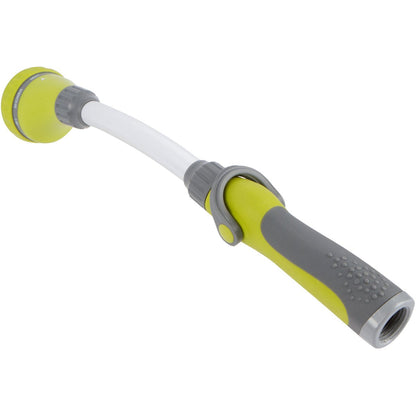 Watering Wand - The Relaxed Gardener 15" Garden Hose Nozzle Sprayer 8 Adjustable Spray Patterns and Thumb Control Shut Off Valve