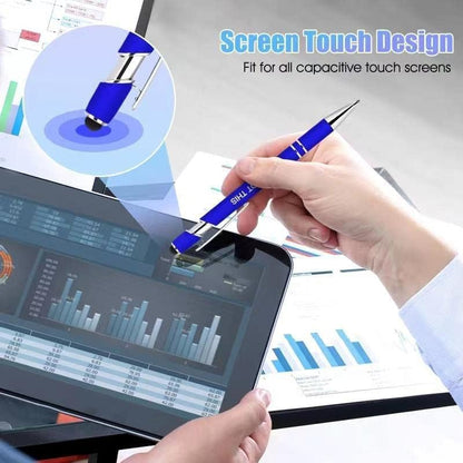 10 Pcs Inspirational Pens - Motivational Ballpoint Ink Pens Bulk with Stylus Tip quotes Gifts for School Coworkers Office Supplies Black Ink