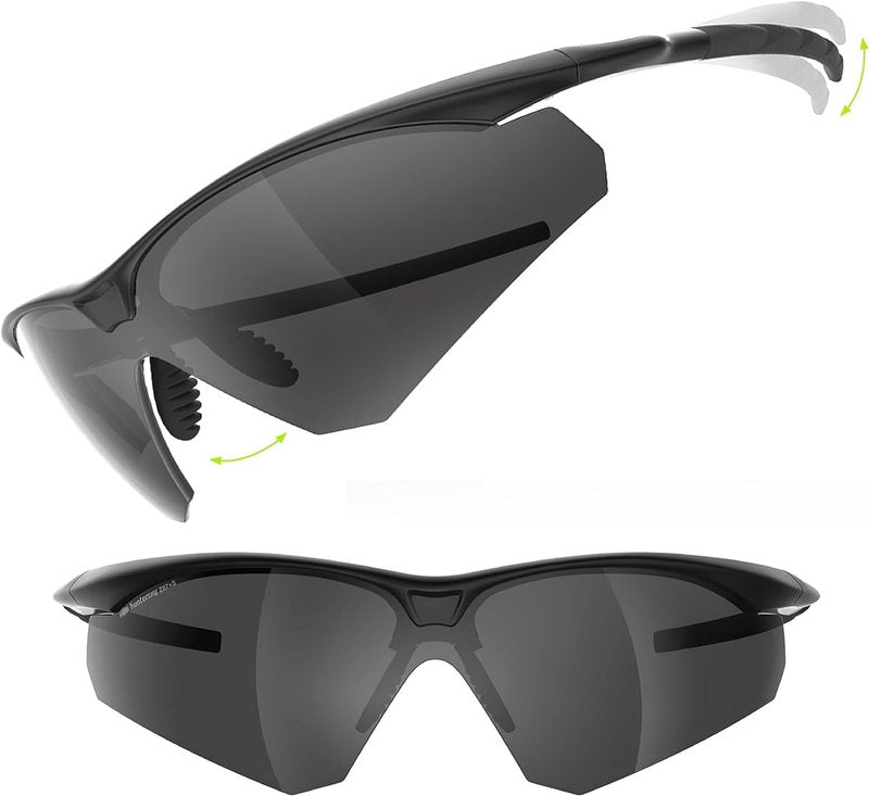 HTS Huntersky Tactical Shooting Safety Glasses - Anti-Fog ANSI Z87.1 Ballistic Eye Protection for Hunting & Airsoft