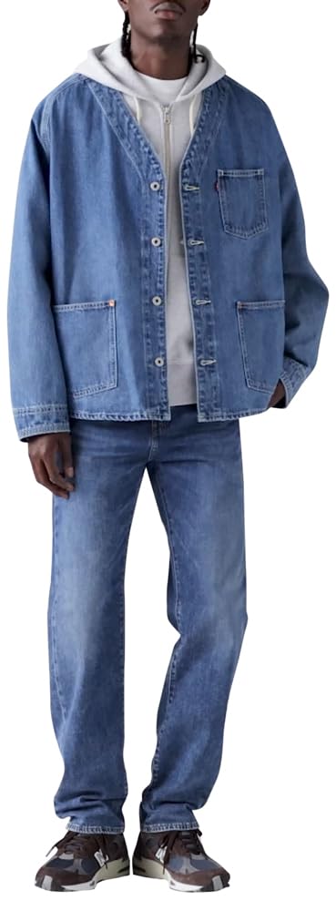 Levi's Men's 505 Regular Fit Jeans (Also Available in Big & Tall), Medium Stonewash, 34W x 32L