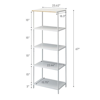 Yamazaki Home Kitchen Appliance 3 tier Storage Rack-Standing Organizer Shelves, One Size, Black