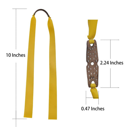 16pcs 0.75mm Slingshot Rubber Bands Replacement Flat Hunting Catapult Elastic Bungee Outdoor Shooting Game (Orange)