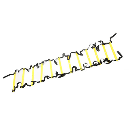 Competitive Sports Ladder Football Speed Rope for Training 6M 12RungYellow Athletic Supplies (Yellow)