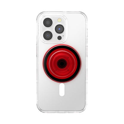 PopSockets Phone Grip for MagSafe with Kickstand, Magnetic Stand, Swappable Top, Secure Hold for iPhone MagSafe Cases, Phone & Tablet Grip - Clear