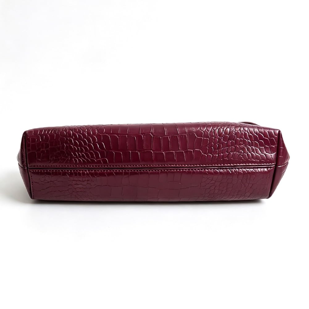 CUXVA Women's large Evening Bag Dumpling Clutch Purse Chain Strap Handbags Elegant Faux PU Leather Clutch Bag