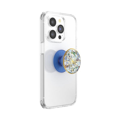 PopSockets Phone Grip for MagSafe with Kickstand, Magnetic Stand, Swappable Top, Secure Hold for iPhone MagSafe Cases, Phone & Tablet Grip - Clear