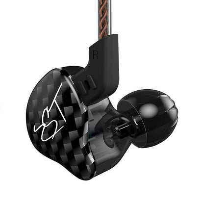 KZ ZST 1BA 1DD in Ear Earphone Clear HiFi Monitor Earbuds Wired Sport Gaming Earphone for Musician Singer Audiophile