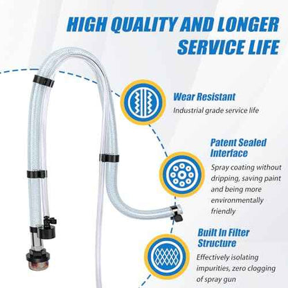 Suction Tube Kit for Graco Magnum Project Painter Plus X5 X7 ProX17 and ProX19 Stand Airless Paint Sprayer