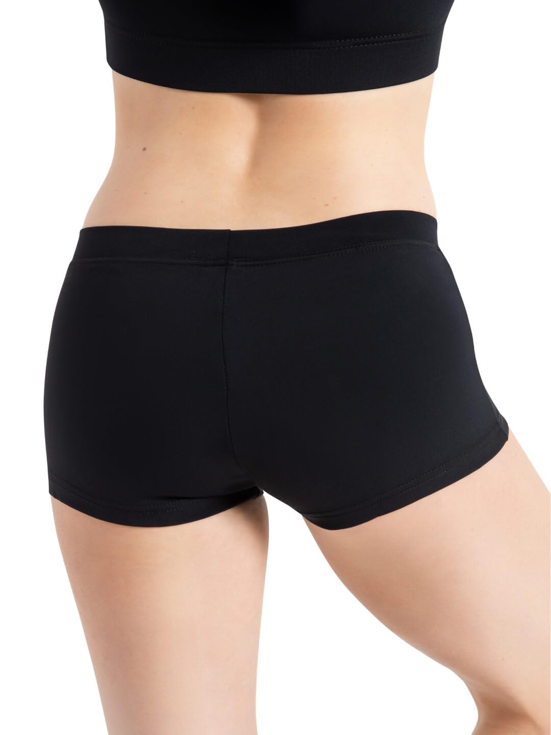 Capezio Women's Low Rise Boy Cut Short,Black,Small