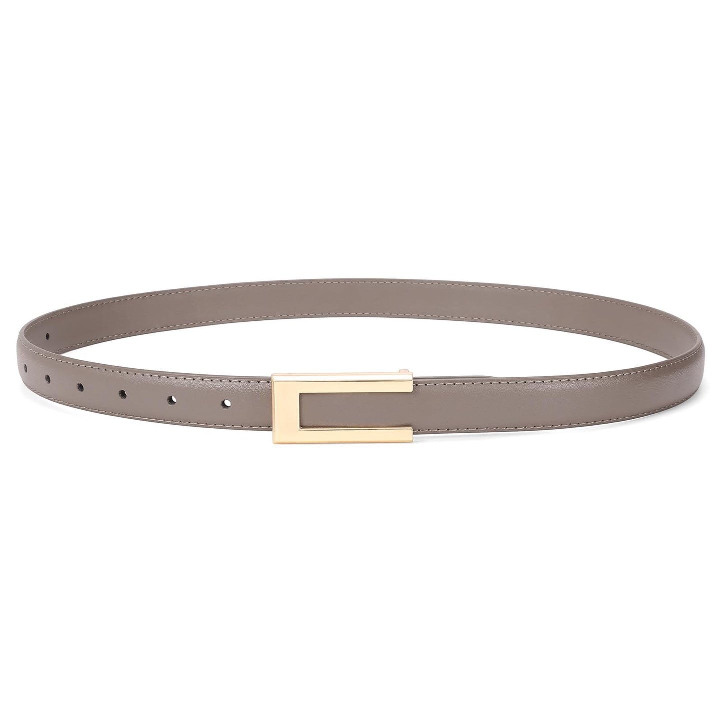 XILTAEN Women's Genuine Leather Belt for Jeans Dresses Pants Waist Belt for Ladies with Fashion Gold Buckle