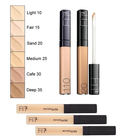 Maybelline New York Fit Me Liquid Concealer Makeup, Natural Coverage, Lightweight, Conceals, Covers Oil-Free, Fair, 1 Count (Packaging May Vary)