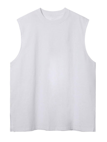 3 Pack Mens Workout Tank Tops Sleeveless Tee Shirts Men Muscle Shirt Gym Cotton T Shirts Running Beach Loose Fit Tee（XZG,BKGYWT,XL