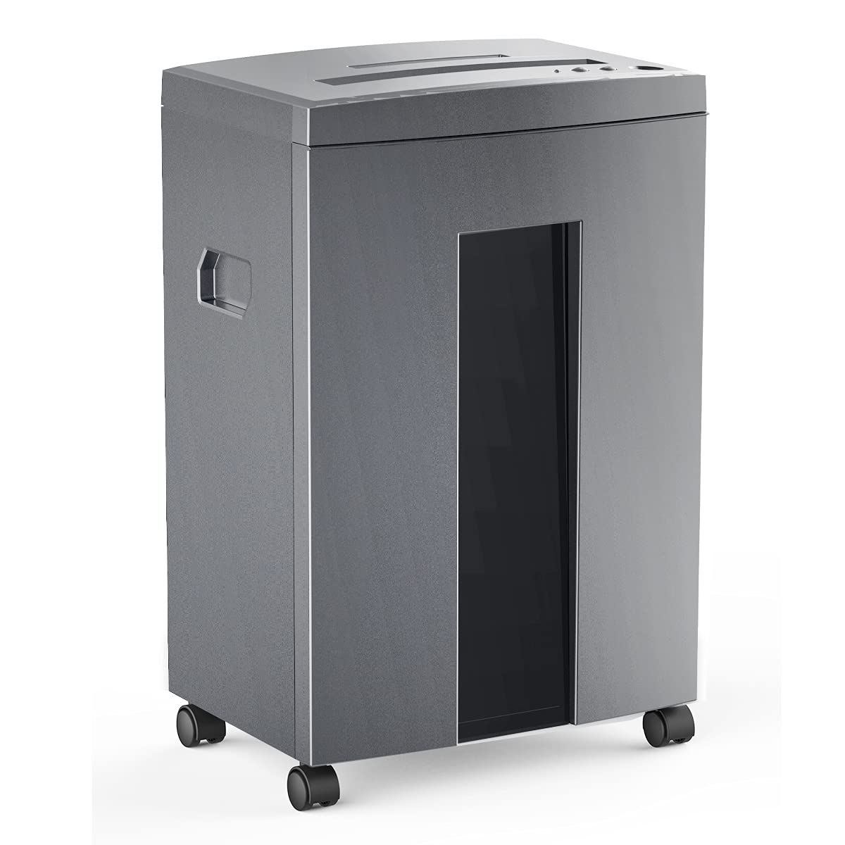 WOLVERINE 10-Sheet Super Micro Cut High Security Level P-5 Heavy Duty Paper/CD/Card Ultra Quiet Shredder for Home Office by 60 Mins Running Time and 6 Gallons Pullout Waste Bin SD9612 (Grey ETL)