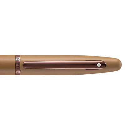 Sheaffer VFM 9428 Coffee Edition Matt Brown Pen with Regal Brown PVD Gold Signature Trims and White Dot of Excellence (Rollerball)