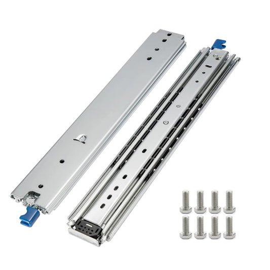 Betesy Hardware 1 Pair of 60 Inch 500LB Load Capacity Heavy Duty Drawer Slides Full Extension Side Mount Ball Bearing Drawer Rails