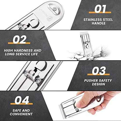MulWark Razor Blade Scraper Tool Set, 2-Piece with 20 Replacement Blades - Window Cleaner, Glass Cooktop Tool, Paint Remover, Car Decal, Sticker, and Glue Remover (Silver)