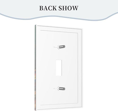 Decorative Art Light Switch Covers Mexican Sombrero & Serape Vibes Single Toggle Wall Plate Decorative Switchcover Electrical Switchplate for Home Decor