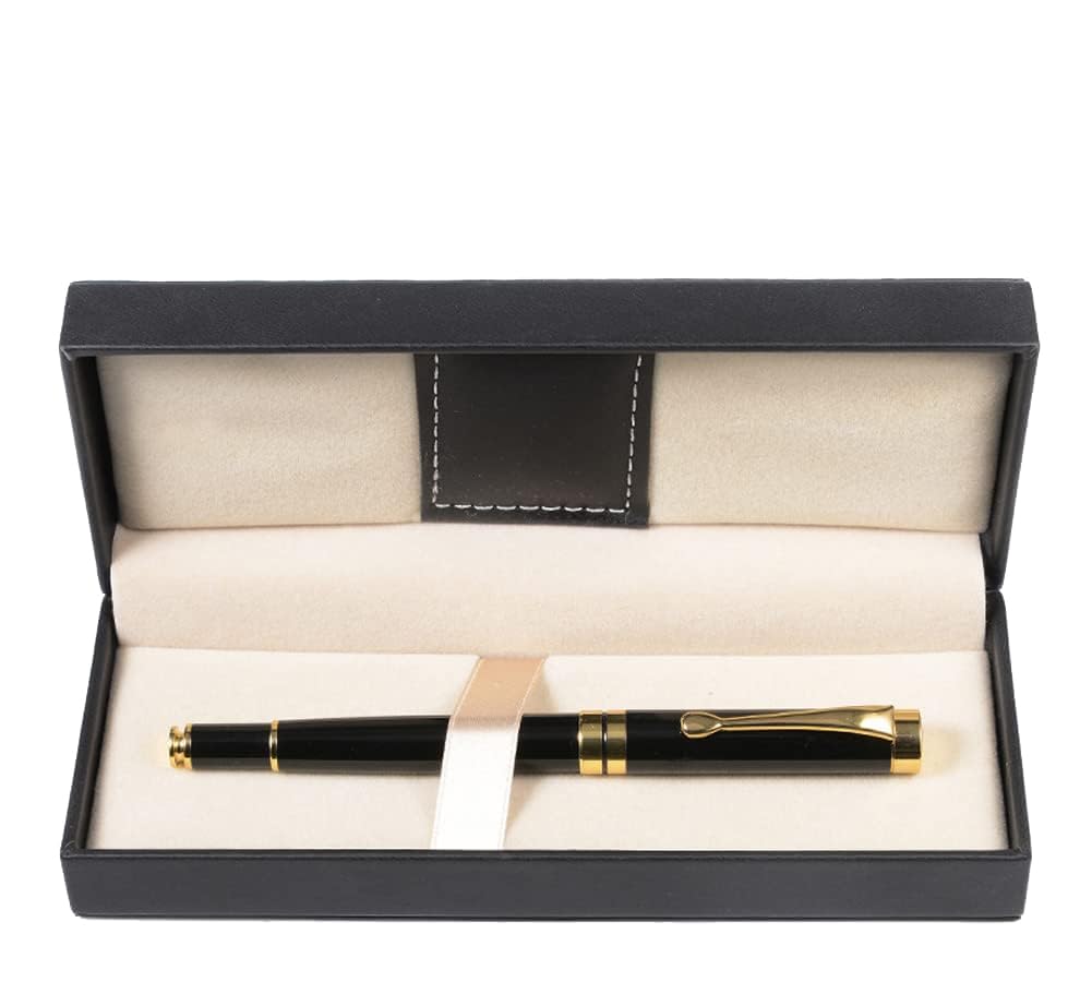 YGHSZ 1 black pen gift box, PU leather long pen gift box, used for gift packaging, office and school supplies