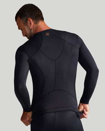Tommie Copper Men's Pro-Grade Shoulder Support Shirt I UPF 50, Long Sleeve Compression Shirt, Upper Body & Posture Support