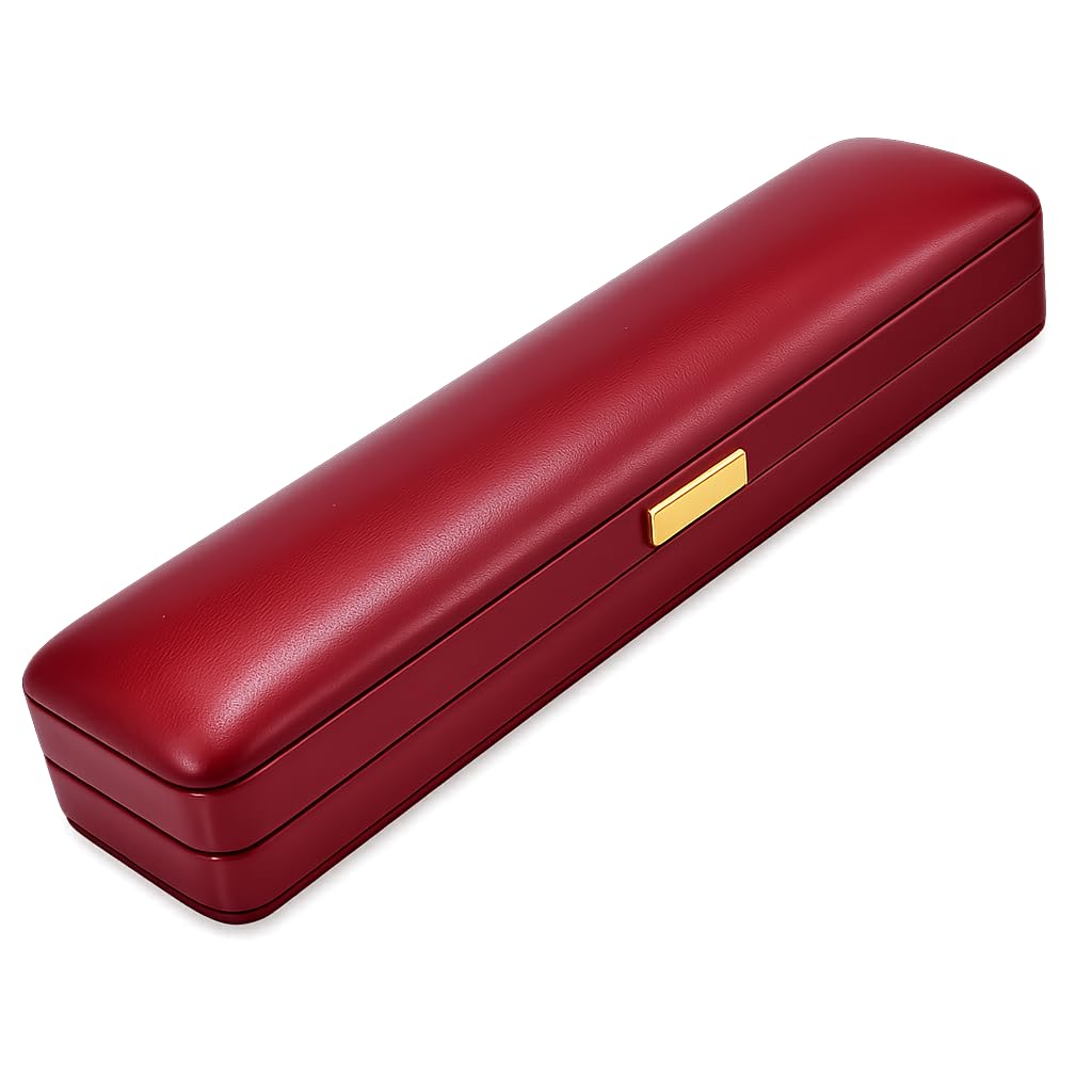 Luxury Burgundy Leather Jewelry Box with Soft Velvet Lining, Elegant Storage Case for Necklaces, Earrings, Bracelets & Watches, Small Travel Organizer Skin-friendly Artificial Leather Cover Gift