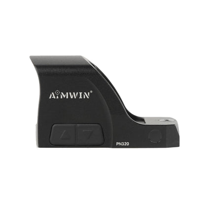 AIMWIN PN320 Aim Awake Open Reflex Sight 2 MOA Dot 32 MOA Circle Multi-Reticle Parallax Free Durable Aluminum Waterproof Optic with 11 Brightness Levels Compatible with RMR Footprint