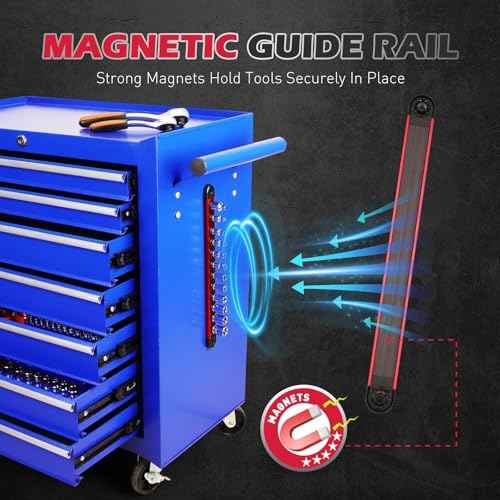 12-Piece 1/4" Drive SAE Standard Socket Set 5/32" to 9/16" with 1-Piece Magnetic Organizer Rail Rack, Premium 6-Point Shallow Socket Assortment Include a 3/8" to 1/4" Adapter
