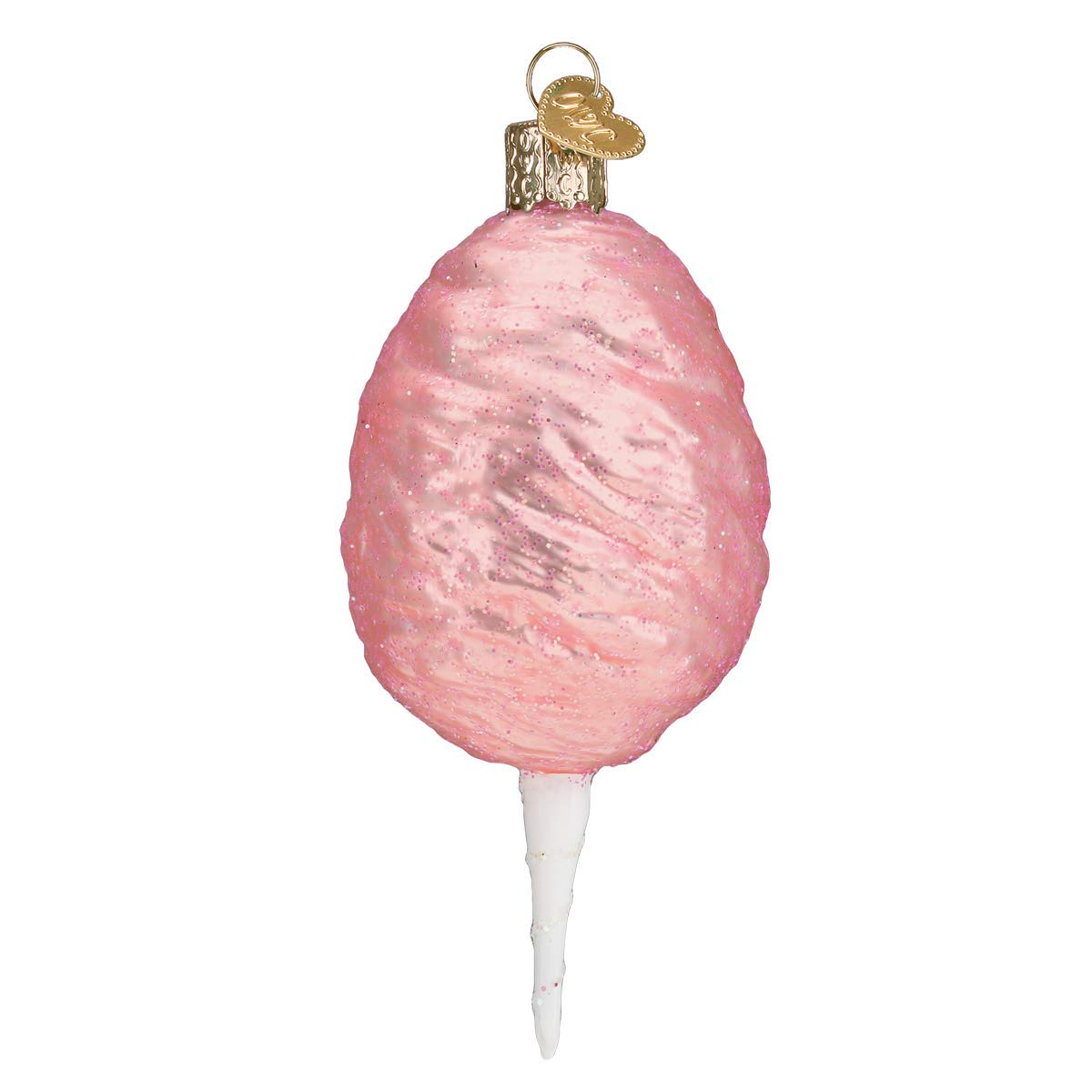 Old World Christmas Cotton Candy Glass Blown Ornament for Christmas Tree, Handcrafted Holiday Decoration, Dessert Collection