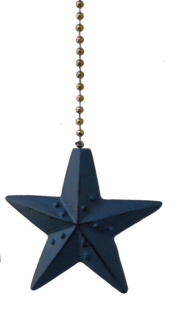 Blue Barn Star Ceiling Fan Pull