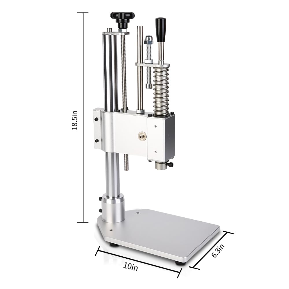 Aluminum Alloy Manual Press,Precision Punching Machine for electronic component,Leather,Jewelry,Laboratory Projects,beauty industry,Riveting,Punching,Cutting,Sealing,Disassembly (Aluminum Alloy Press)