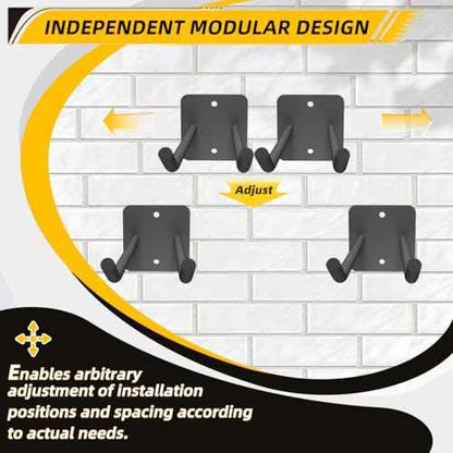 Garage Storage Hooks Heavy Duty Steel Tool Organizer Wall Mount Hangers Hooks Racks for Ropes Hoses and Garden Yard Tools Organization Holder Bulk Items Hanging Tool 9 Inch 4 Pack Holds 280 Pounds