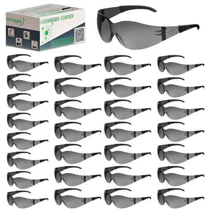 Safety Glasses ANSI Z87.1 Certified - Scratch-Resistant Protective Eyewear for Men & Women, Ideal for Construction & Shooting