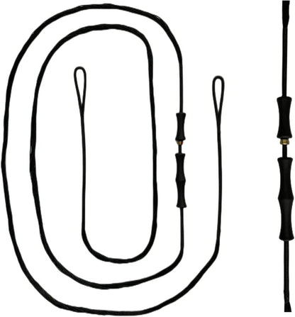 DeeRace Traditional Recurve Bow String and Bowstring Finger Savers Set, Dacron Bow String with Finger Guards (AMO 50” (Actual Length 46”), 12 Strands (Recommended for up to 40 lbs))
