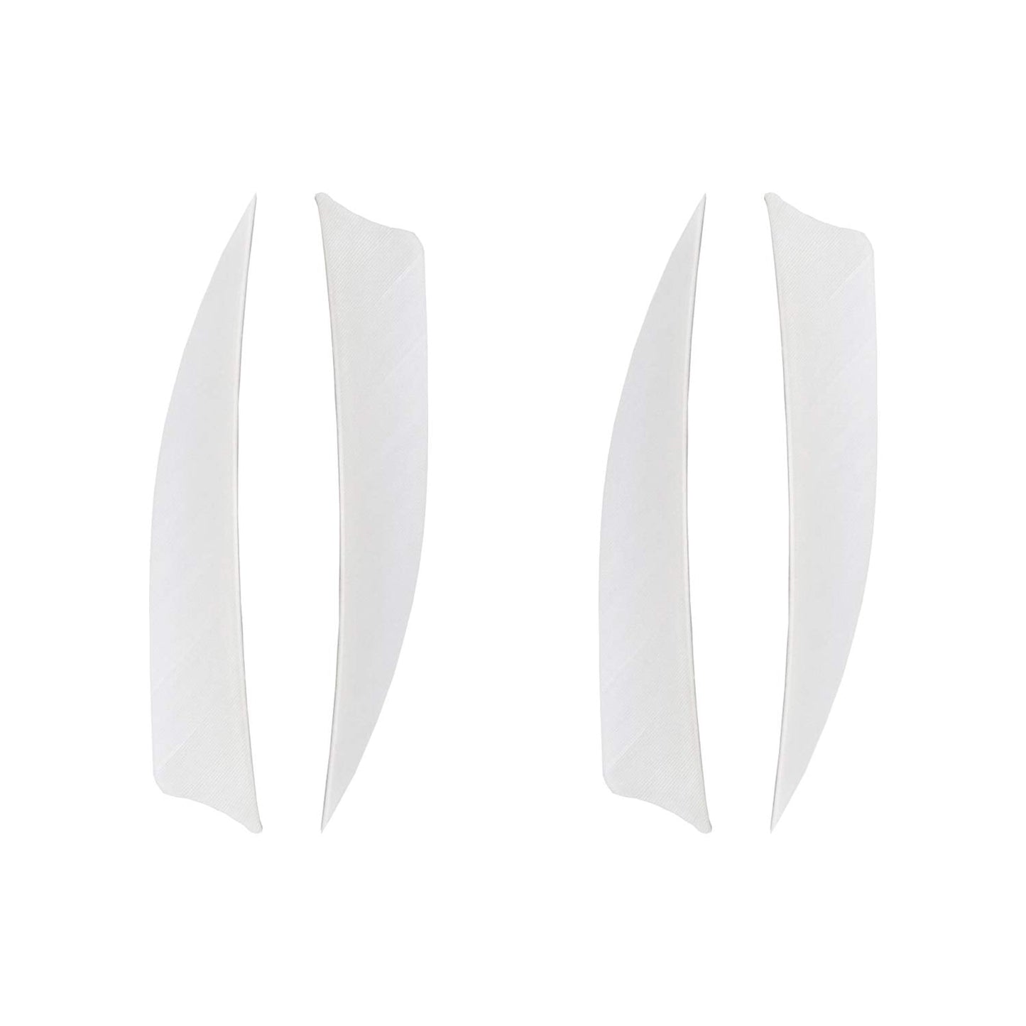 Zhan Yi Archery Fletchings Real Turkey Shield Feathers 4 inch Full Length 50 Pack Glued Right Wing for Arrows DIY