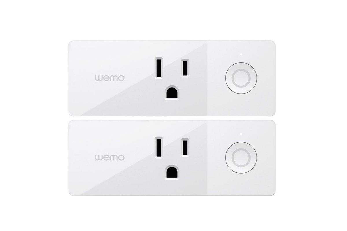 WeMo 4T-T3X2-Y1HT plug in light and appliances control, 2 Pack, White