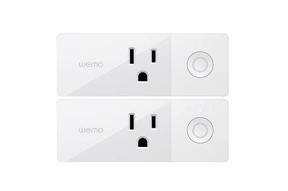 WeMo 4T-T3X2-Y1HT plug in light and appliances control, 2 Pack, White