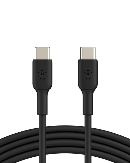 Belkin USB-C to USB-C Cable Fast Charging Cable (2M/6.6ft) for iPhone 16, iPhone 16 Pro, iPhone 16 Pro Max, Galaxy S25, S24, Note, Pixel, iPad Pro, Nintendo Switch 2, Carplay & More - Black