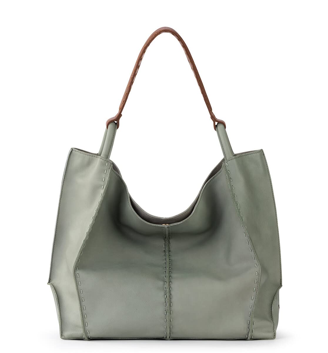 The Sak Los Feliz Large Tote Bag - Premium Leather Handbag With Stylish Design For Everyday, Travel, Beach Bag - Roomy, Durable, Lined Purse With Shoulder Bag Strap, Zipper Pocket