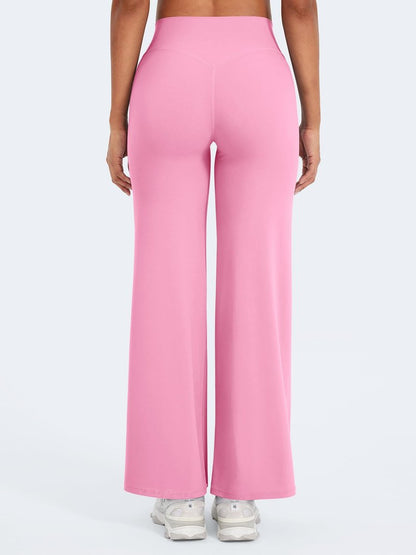 YEOREO Workout Leggings Womens No Front Seam Straight Leggings 29" High Waist Buttery Eddiy Gym Yoga Pants Bubblegum Pink XS